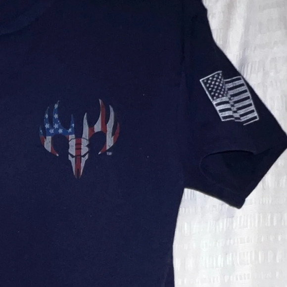 Deer American Flag Delta pro T-shirt land of the free because the brave size M - Picture 4 of 9